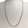 Chaîne d'occasion or 750 jaune, maille forçat 51 cm