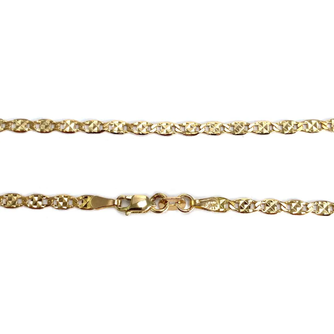 Chaîne d'occasion or 750 jaune maille fantaisie 40.5 cm