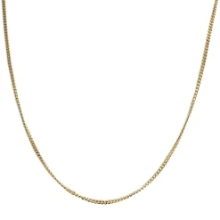 Chaîne d'occasion or 750 jaune maille gourmette 52.5 cm