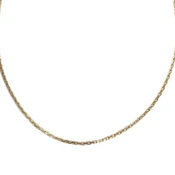 Chaîne d'occasion or 750 jaune maille forçat 45 cm