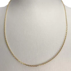 Chaîne d'occasion or 750 jaune maille forçat 45 cm