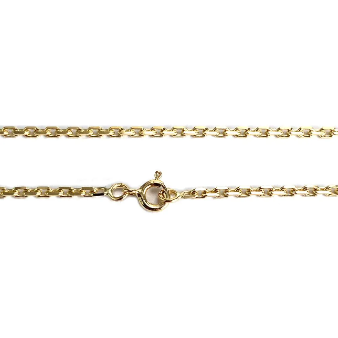 Chaîne d'occasion or 750 jaune maille forçat 40.5 cm