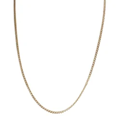Chaîne d'occasion or 750 jaune maille gourmette 57.5 cm