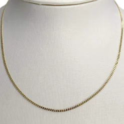 Chaîne d'occasion or 750 jaune maille gourmette 40 cm