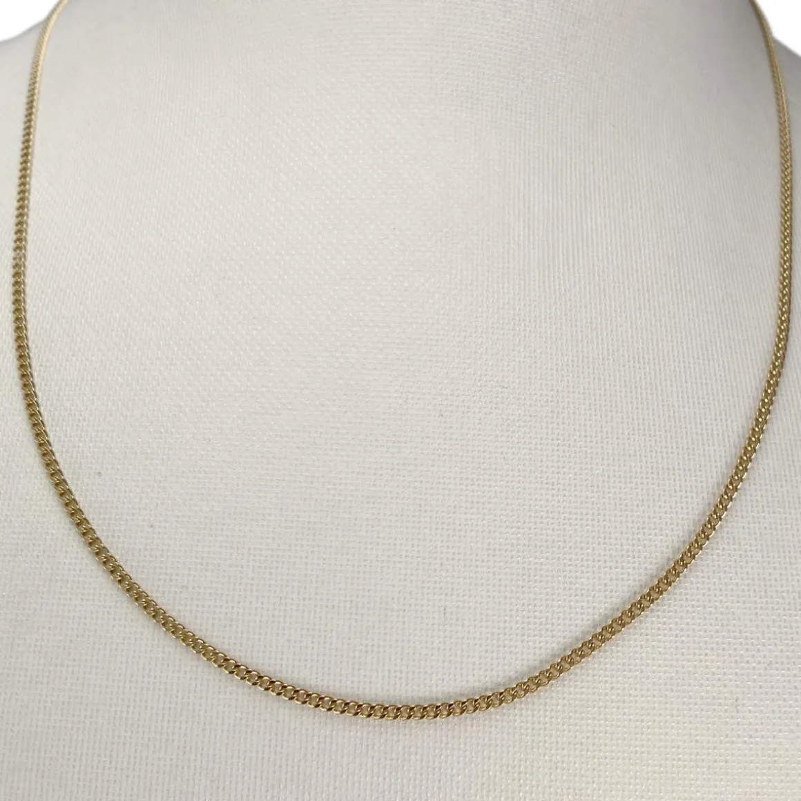 Chaîne d'occasion or 750 jaune maille forçat 41 cm