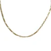 Chaîne d'occasion or 750 jaune maille cheval et alternée 40 cm