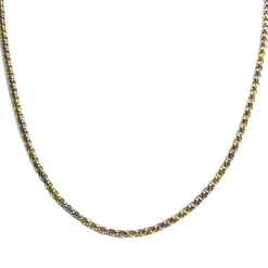 Chaîne d'occasion or 750  2 tons maille jaseron 44.5 cm