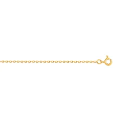Chaîne maille forçat or 375 jaune 45 cm