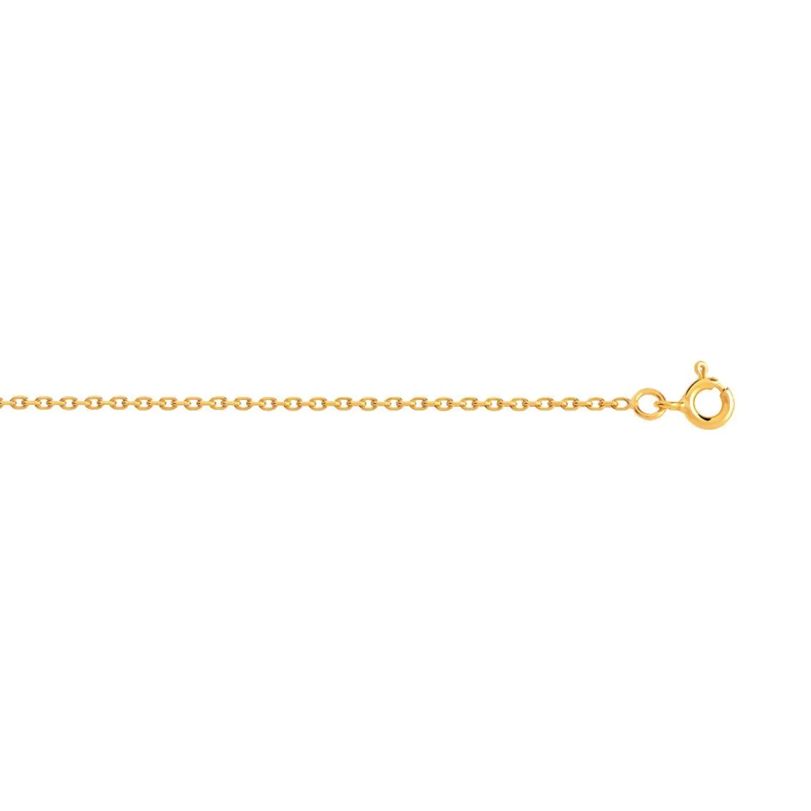 Chaîne maille forçat or 375 jaune 45 cm
