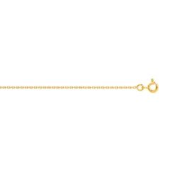 Chaîne maille forçat or 750 jaune 50 cm