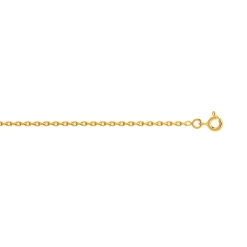 Chaîne or 750 jaune maille forçat 45 cm