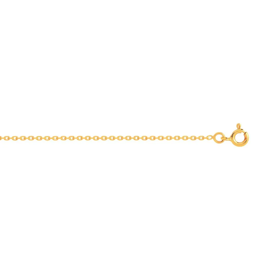 Chaîne or 750 jaune maille forçat 50 cm