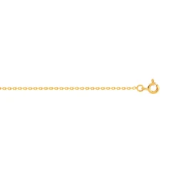 Chaîne or 750 jaune maille forçat 45 cm