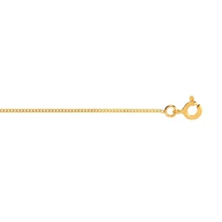 Chaîne or 750 jaune maille gourmette 40 cm