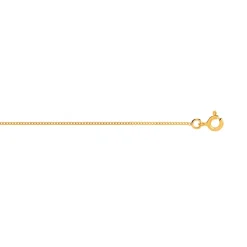 Chaîne or 750 jaune maille gourmette 40 cm