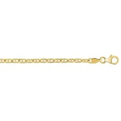 Chaîne or 750 jaune maille marine 55 cm