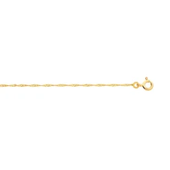 Chaîne or 750 jaune maille torsadée 50 cm