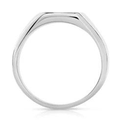 Chevalière acier zirconia