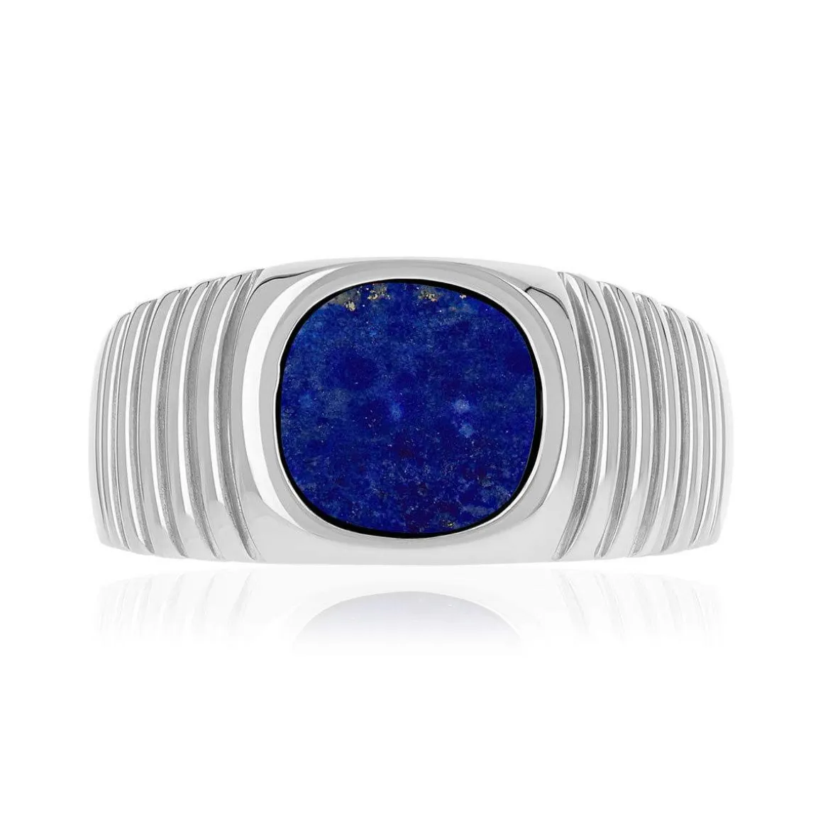 Chevalière argent 925 lapis lazuli