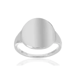 Chevalière argent 925 ovale