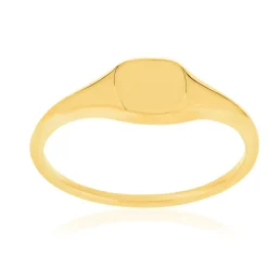 Chevalière plaqué or jaune