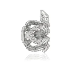 Clip d'oreille argent 925 motif serpent vendu à l'unité