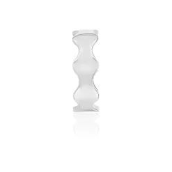 Clip d'oreille earcuff argent 925 effet ondulé vendu à l'unité
