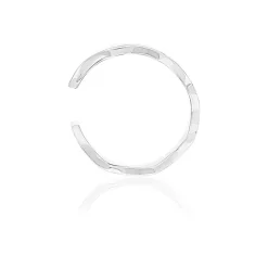 Clip d'oreille earcuff argent 925 effet ondulé vendu à l'unité