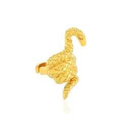 Clip d'oreille earcuff plaqué or jaune, motif serpent vendu à l'unité