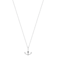 Collier acier ancre 55cm