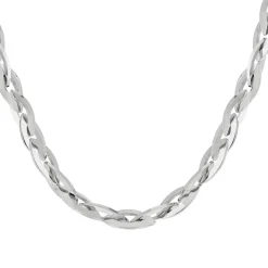 Collier acier maille fantaisie 50 cm