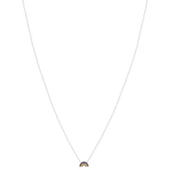 Collier argent 925 arc en ciel 37cm