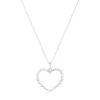 Collier argent 925 coeur 45cm