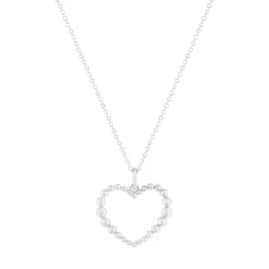 Collier argent 925 coeur 45cm