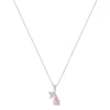 Collier argent 925 et laque licorne 41 cm