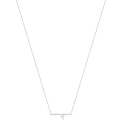 Collier argent 925 et zirconias 45cm