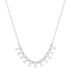 Collier argent 925 et zirconias 45cm