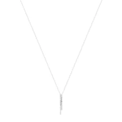 Collier argent 925 et zirconias 45cm