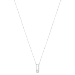 Collier argent 925 et zirconias 45cm