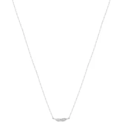 Collier argent 925 et zirconias 45cm