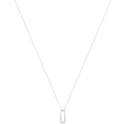 Collier argent 925 et zirconias 45cm
