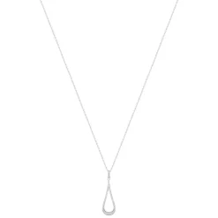 Collier argent 925 et zirconias 45cm