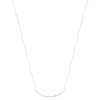 Collier argent 925 et zirconias 44cm