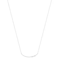 Collier argent 925 et zirconias 44cm