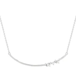 Collier argent 925 et zirconias 44cm