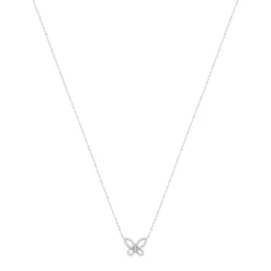 Collier argent 925 et zirconias 45cm