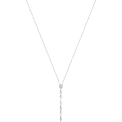 Collier argent 925 et zirconias 45cm