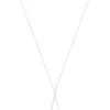 Collier argent 925 et zirconias 44cm