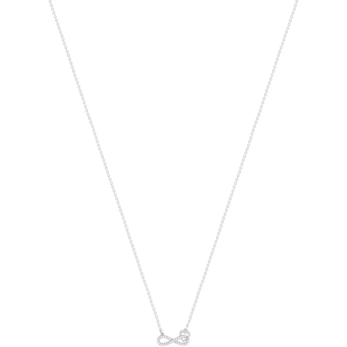 Collier argent 925 et zirconias 45cm