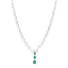 Collier argent 925 et zirconias 40cm